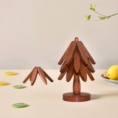 Edel Holz | Tannenbaum Untersetzer