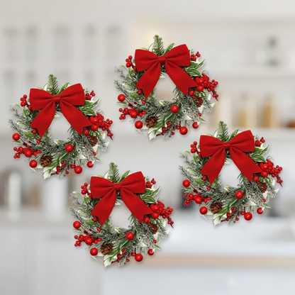 Mini Weihnachtskränze  (1 Set=2 Stück)