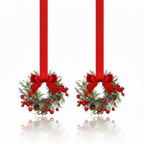 Mini Weihnachtskränze  (1 Set=2 Stück)